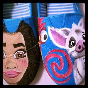 *Hand painted* Moana shoes